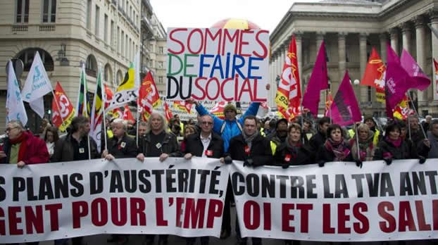Desempleo en Francia toca máximo de 15 años en enero