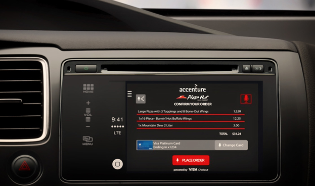 Accenture y Visa colaboran en un sistema que permita pagar desde el coche