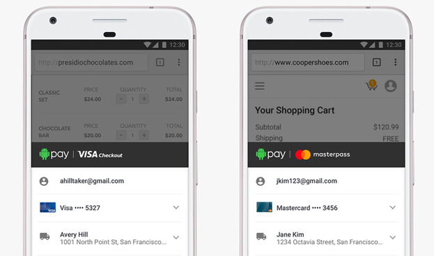 Android Pay se alía con Visa y Mastercard