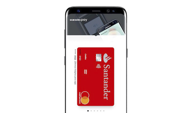 Los clientes de Santander en España podrán pagar a través de Samsung Pay