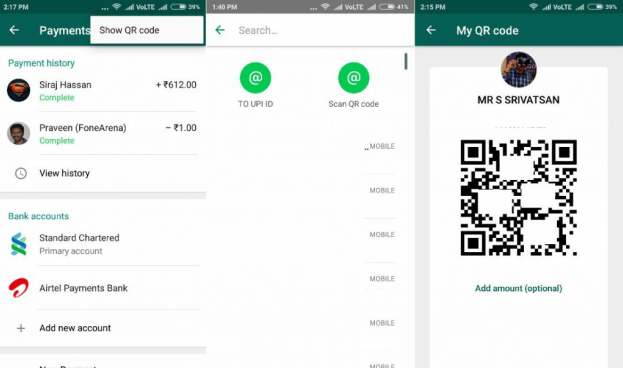 WhatsApp ahora permite hacer pagos mediante códigos QR