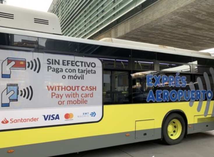 Pagos digitales en autobuses de Madrid