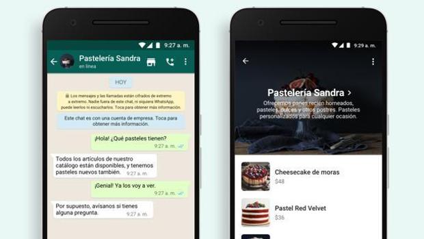 WhatsApp habilit el carrito de compras