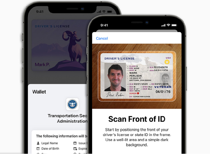 Apple Wallet aceptar licencia de conducir y documento de identificacin en EEUU