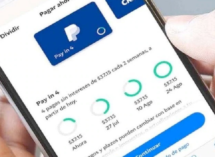 PayPal permitirá dividir el pago de una compra de seis hasta 24 meses