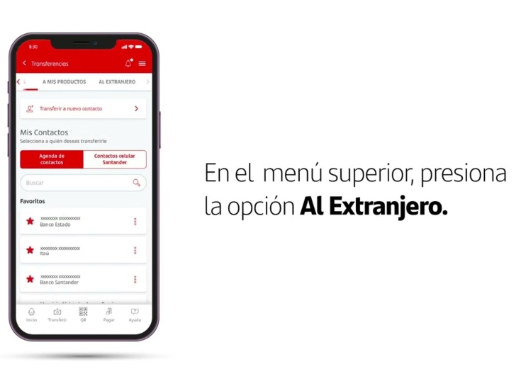 Santander habilita transferencias inmediatas desde España a México y Reino Unido