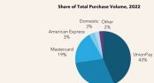 Gasto: UnionPay cae, Visa y Mastercard suben